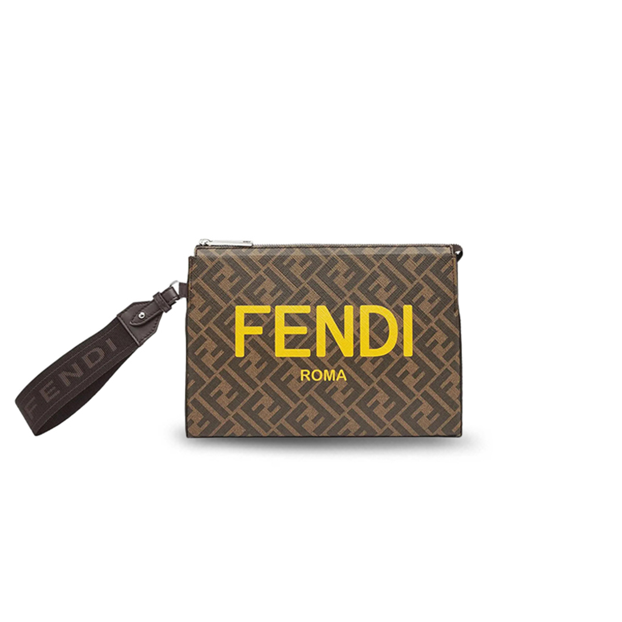 F**di logo-print clutch bag 7va564ajj4f1hr8 (26.5*19*5cm)